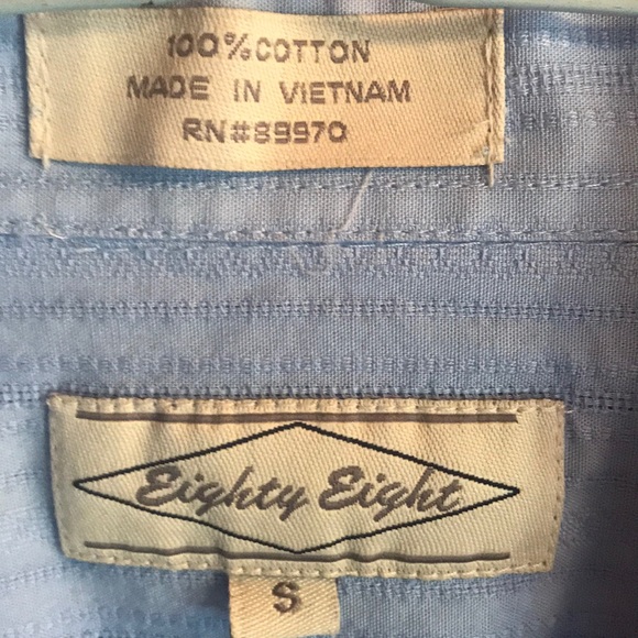 Eighty Eight 100% cotton shirt Size S - Picture 3 of 5